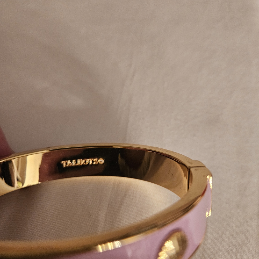 Talbots Gold and Lavender Color  Shell Bracelet - Picture 6 of 8